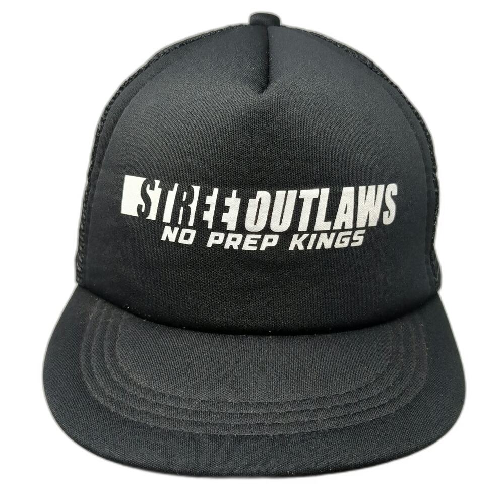Street Outlaws No Prep Kings Trucker Hat Black One Size Mesh Snapback Racing